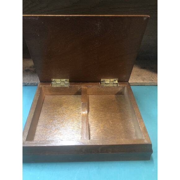 Mallard Duck Decoy Wood Box Double Card Deck Holder 1982 Men’s Christmas Gift  - Picture 6 of 7